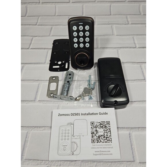 Zomoss Keypad Digital Deadbolt Keyless Entry Lock DZS01 Oil Rubbed Bronze - Picture 1 of 9